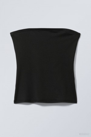 Weekday Act Tube Top Black | PCBJ7303