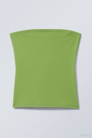 Weekday Act Tube Top Green | KPEX0252