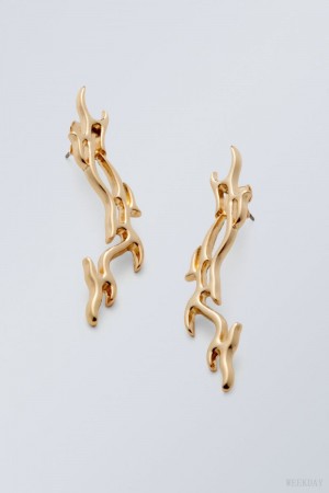 Weekday Asta Earrings Gold | SLDW0360