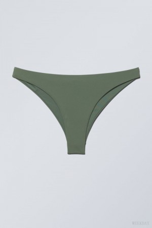 Weekday Brazilian Bikini Bottoms Khaki | AFFH7993