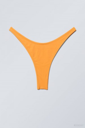 Weekday Brazilian Mini Bikini Bottom Mango | UTXO5766