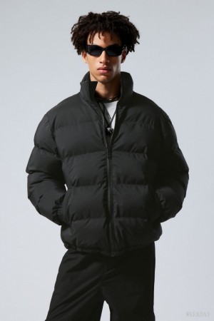 Weekday Cole Puffer Jacket Black | IAVU5067