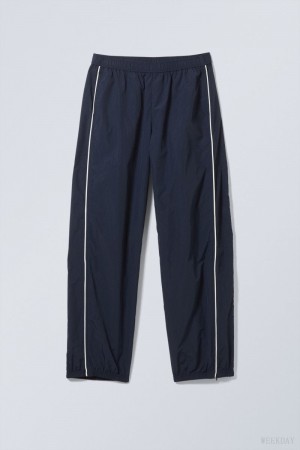 Weekday Dawn Track Trousers Dark Blue | DHMK0791