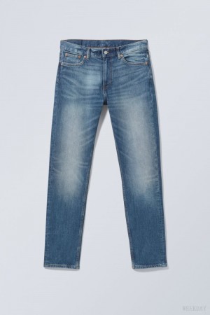 Weekday Easy Regular Straight Jeans Blue | XZTC8239