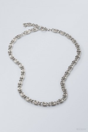 Weekday Eli Chain Necklace Silver | JNIG0693