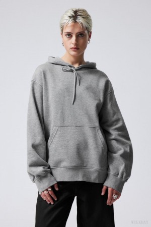 Weekday Essence Relaxed Hoodie Grey | WCCA9528