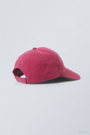 Weekday Essential Washed Cap Pink | XWLV5878