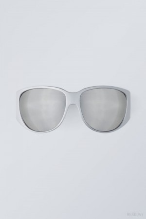 Weekday Fare Sunglasses Silver | EWRO3696