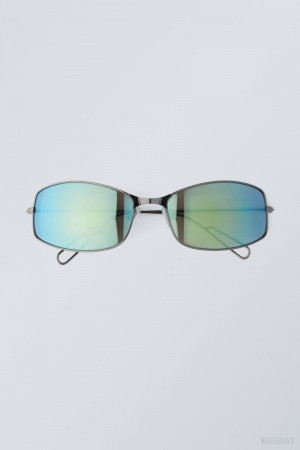 Weekday Flash Sunglasses Green | HHSE3526