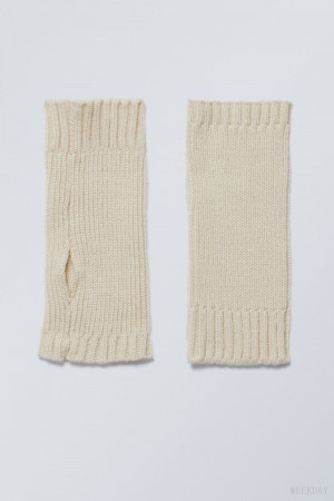 Weekday Hanna Wrist Warmer Beige | IGLY9254