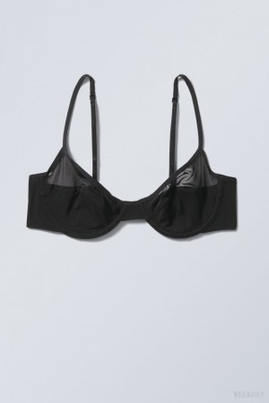 Weekday Molly Underwire Bra Bra Black | EWRT8325