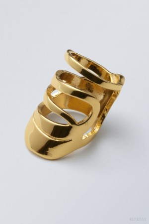 Weekday Motion Ring Golden | NIKI2348