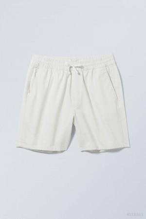 Weekday Olsen Regular Shorts White | PATM0899