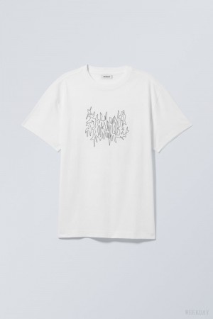 Weekday Oversized Graphic Printed T-shirt Meditate | AKUS0514