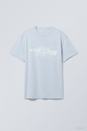 Weekday Oversized Graphic Printed T-shirt Wizdom | SLRU6365