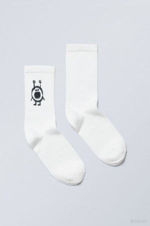 Weekday Sport Printed Socks Mini Tubbie | HKIF1562