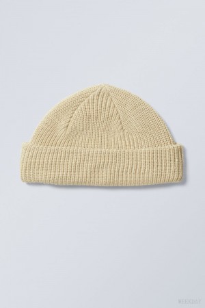 Weekday Stan Beanie Beige | EIQS5934