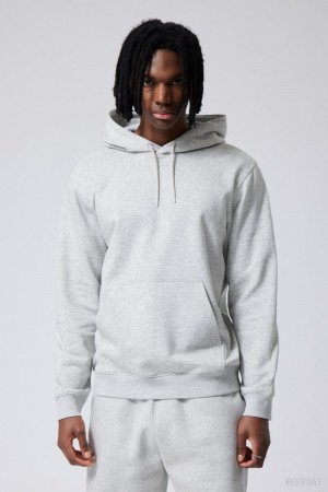 Weekday Standard Midweight Hoodie Grey | OBPN6299