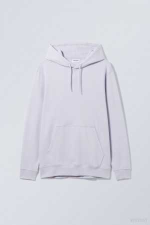 Weekday Standard Midweight Hoodie Purple | GURD2547