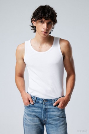 Weekday Standard Tank Top White | JVWL5211