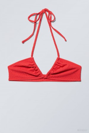 Weekday Structured Bikini Top Red | IABV3139