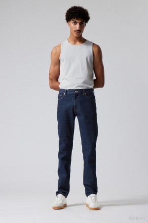 Weekday Sunday Slim Tapered Jeans Blue | QAEI3952