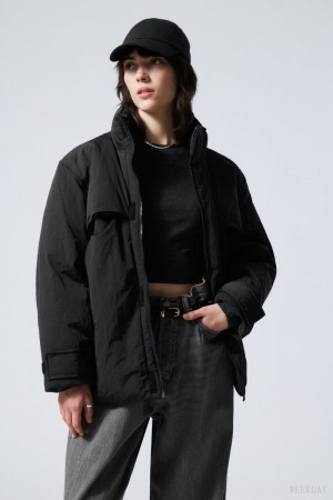 Weekday Windy Jacket Black | ZWNM9656