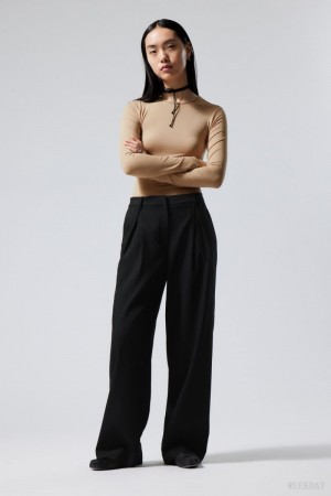 Weekday Zia Suit Trousers Black | RABS6420