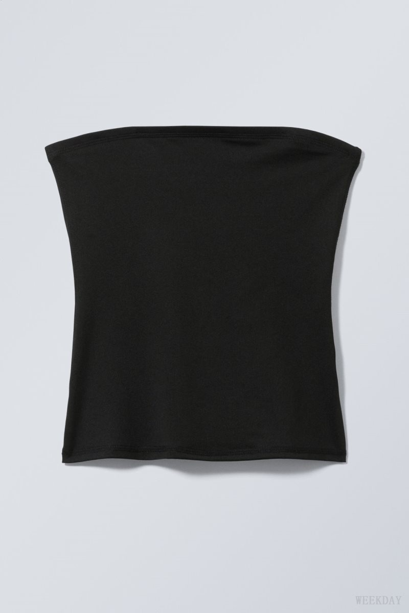 Weekday Act Tube Top Black | PCBJ7303