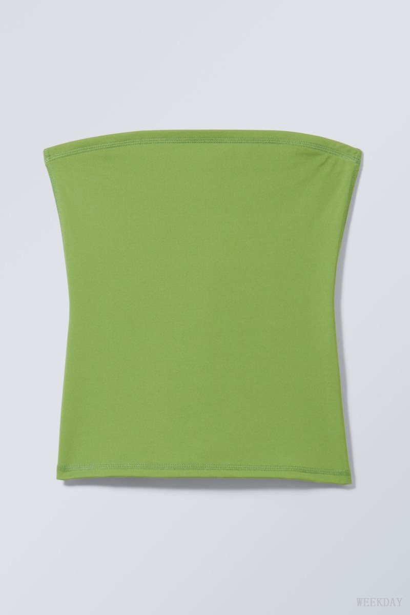 Weekday Act Tube Top Green | KPEX0252