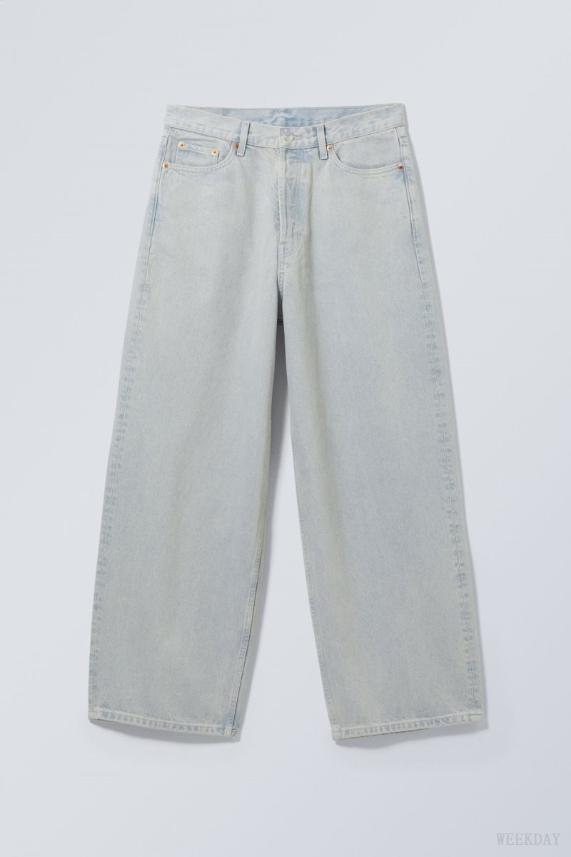 Weekday Astro Loose Baggy Jeans Blue | DXRT0358