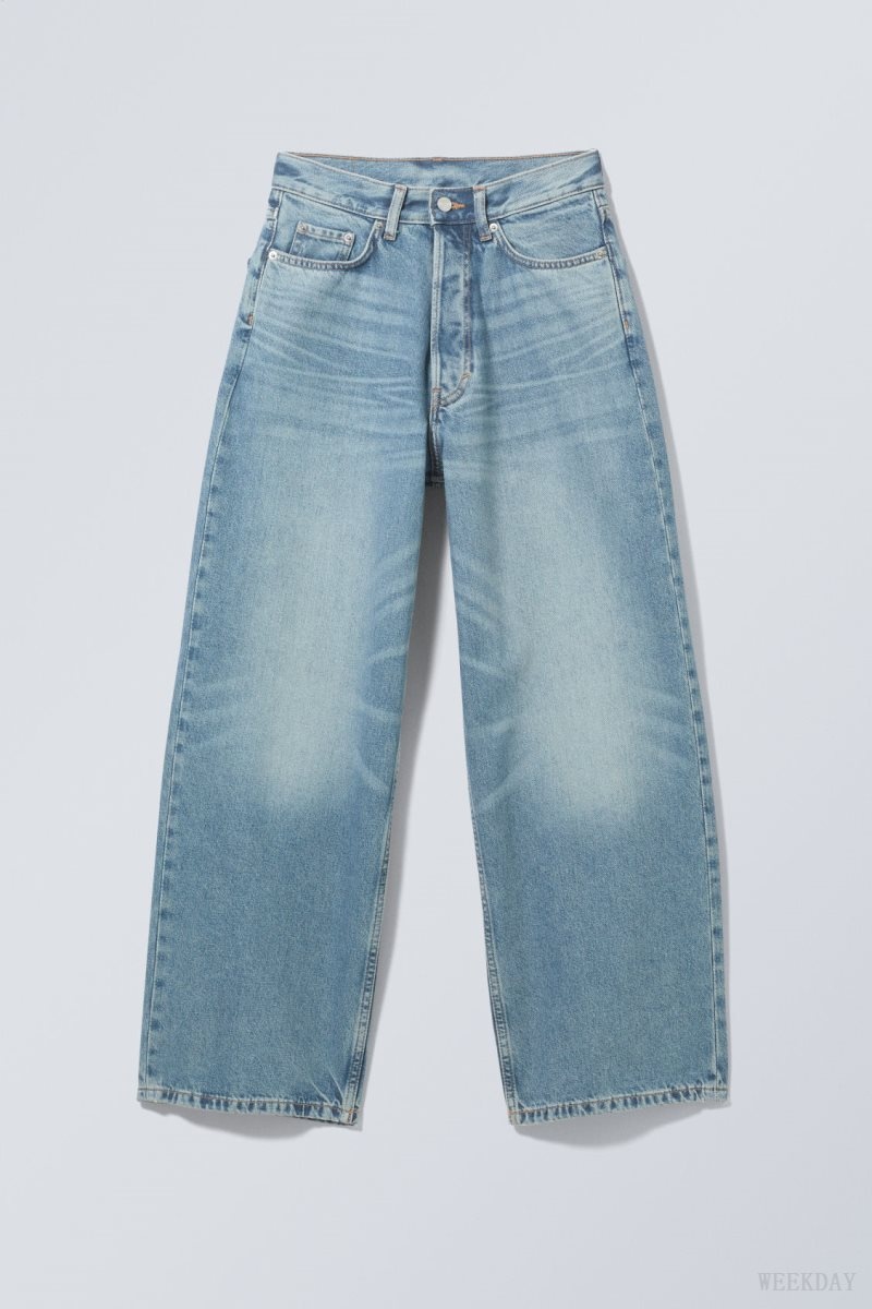 Weekday Astro Loose Baggy Jeans Blue | LSPT3134