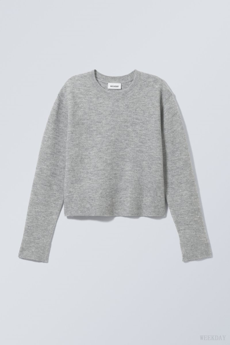 Weekday Ayla Sweater Grey | HGNY1560