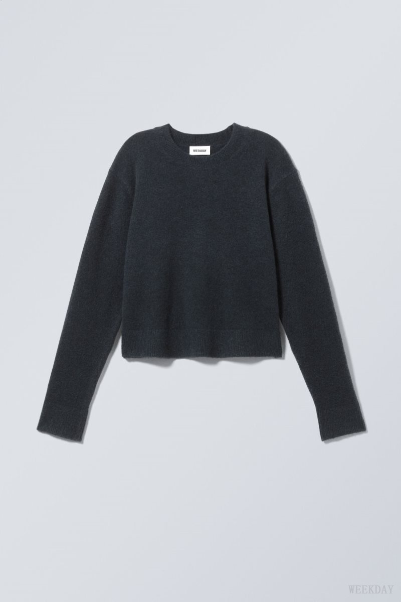 Weekday Ayla Sweater Navy | JPOO3543