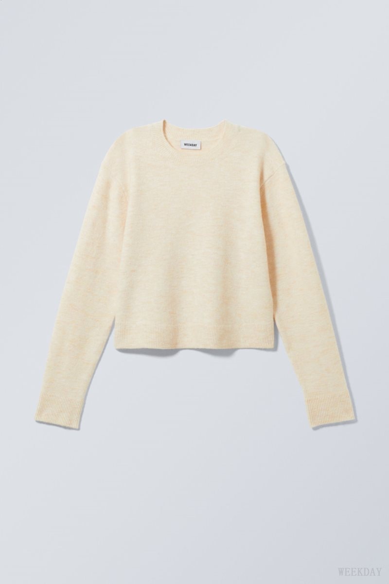 Weekday Ayla Sweater Oat | WBDQ8900