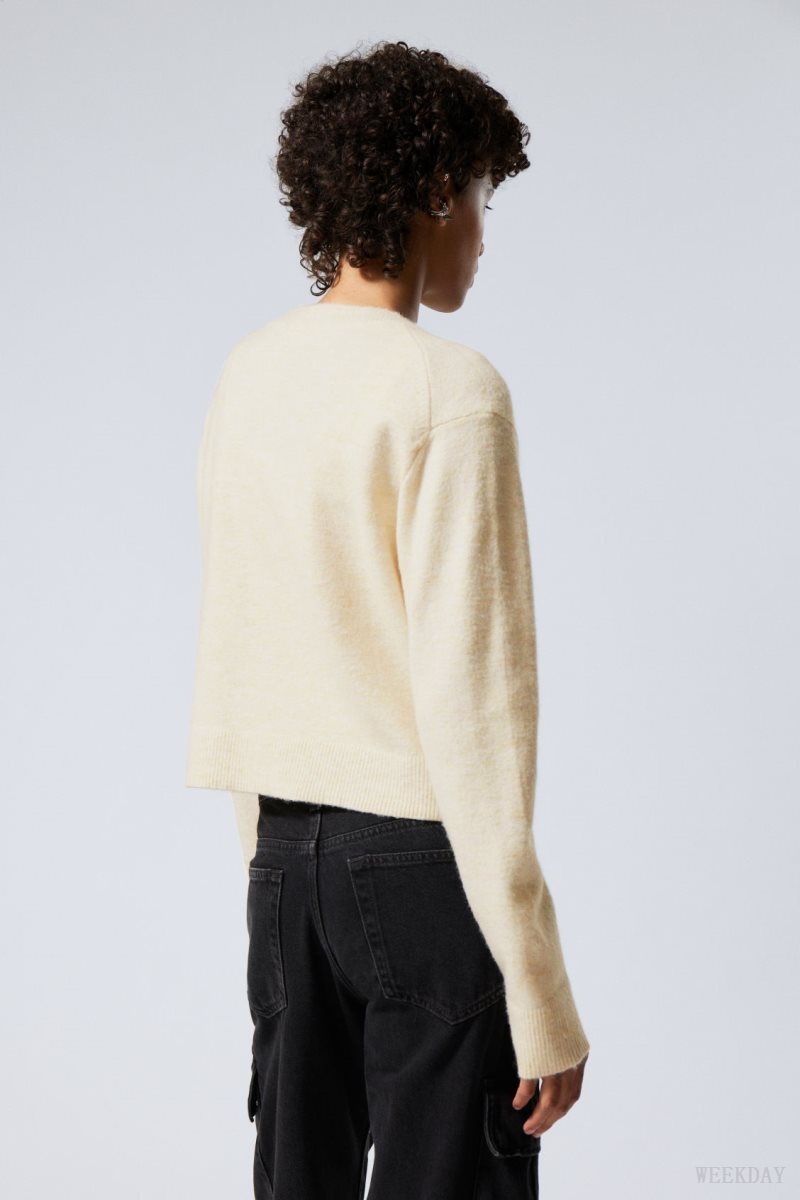 Weekday Ayla Sweater Oat | WBDQ8900