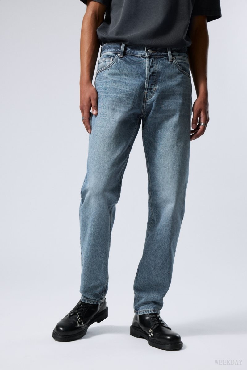 Weekday Barrel Relaxed Tapered Jeans Blue | BCZO6214