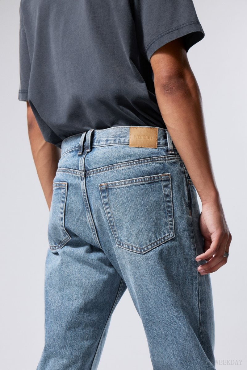 Weekday Barrel Relaxed Tapered Jeans Blue | BCZO6214