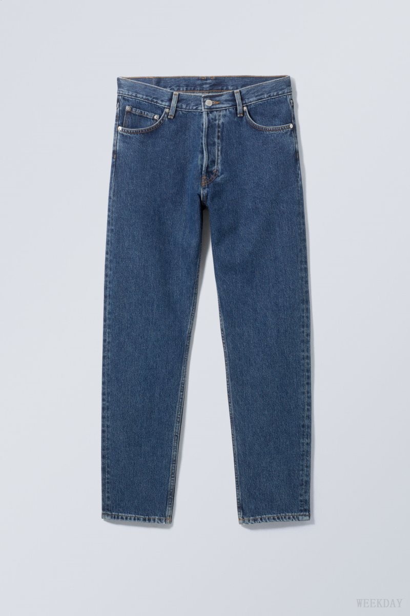 Weekday Barrel Relaxed Tapered Jeans Blue | QIAE5373