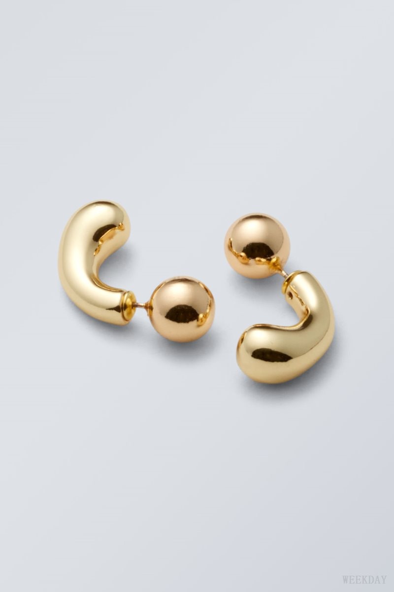 Weekday Bean Earrings Golden | IZKT1540