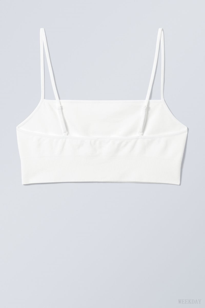 Weekday Cat Soft Bralette Bralette White | PAUX3298