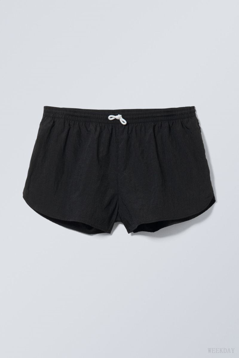 Weekday Chip Swim Shorts Black | AOKK2136