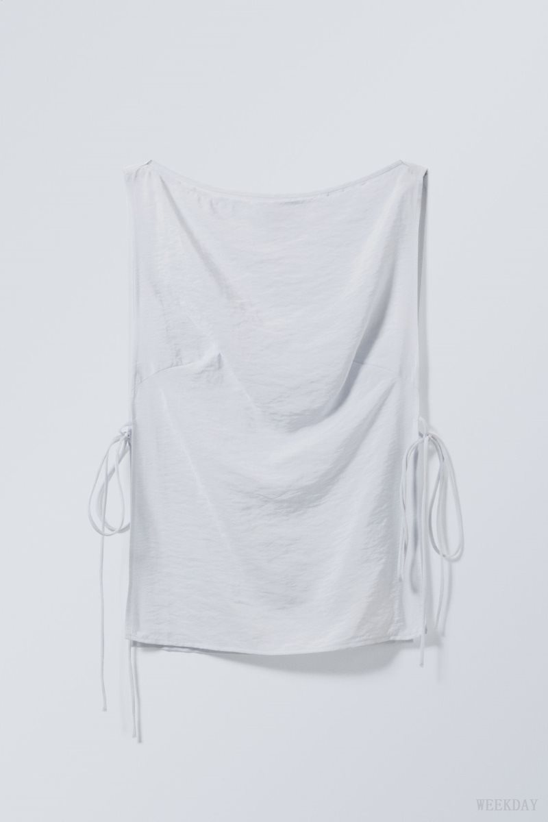 Weekday Cintia Tank Top Light Grey | MTHQ7530