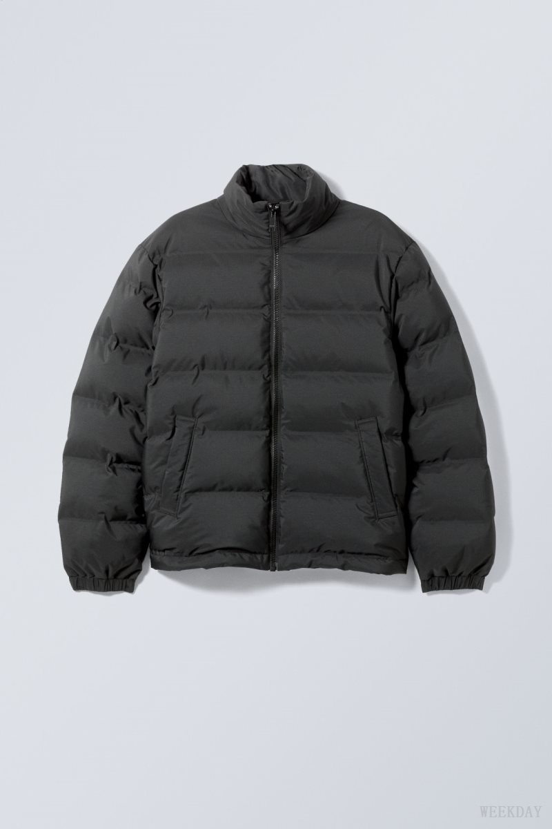 Weekday Cole Puffer Jacket Black | IAVU5067