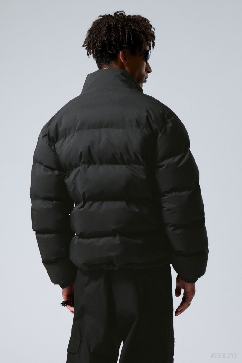 Weekday Cole Puffer Jacket Black | IAVU5067