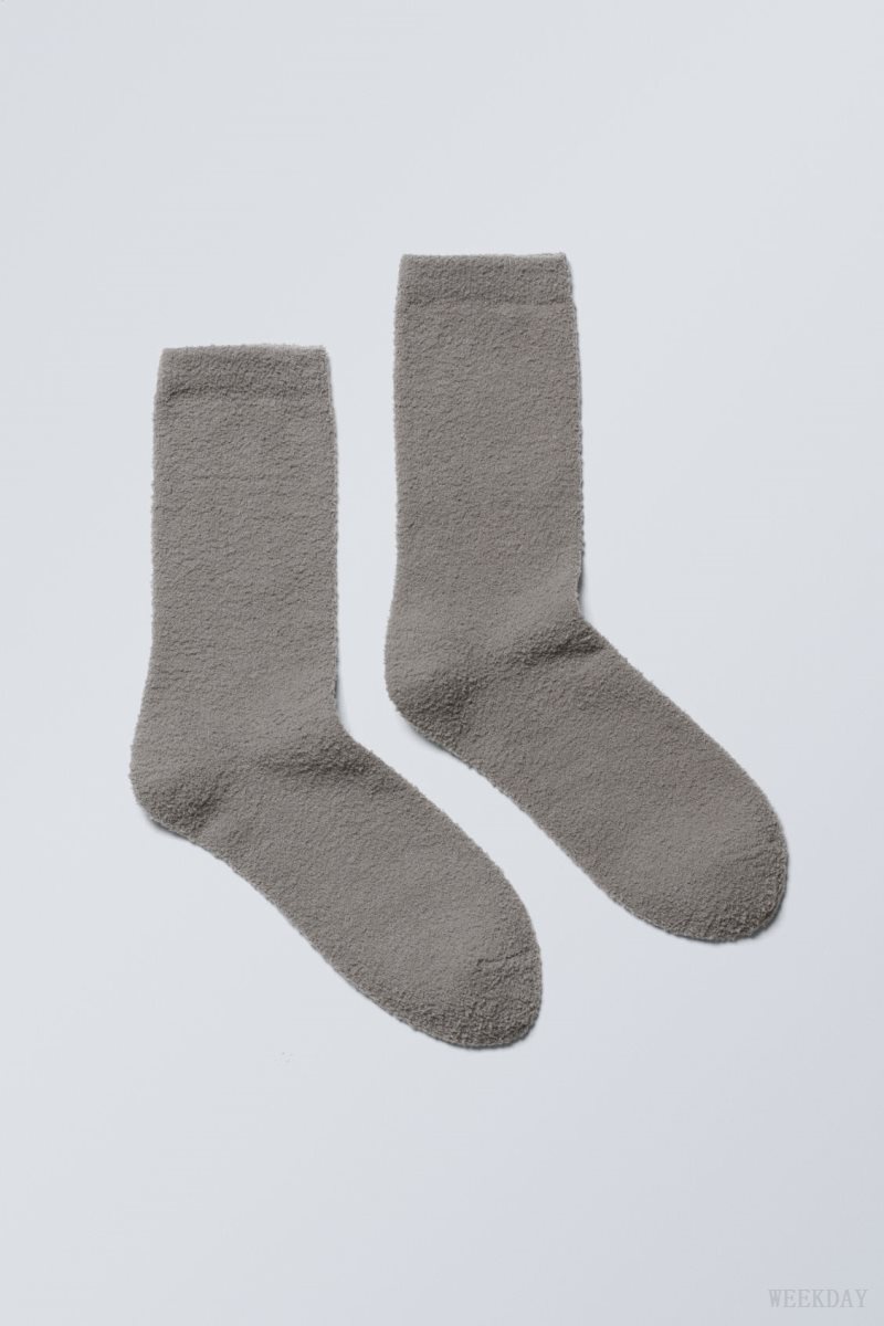 Weekday Cosy Socks Grey | CDSO1328