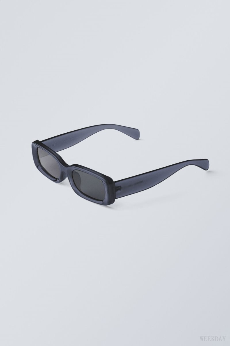 Weekday Cruise Squared Sunglasses Blue | AVQC2143