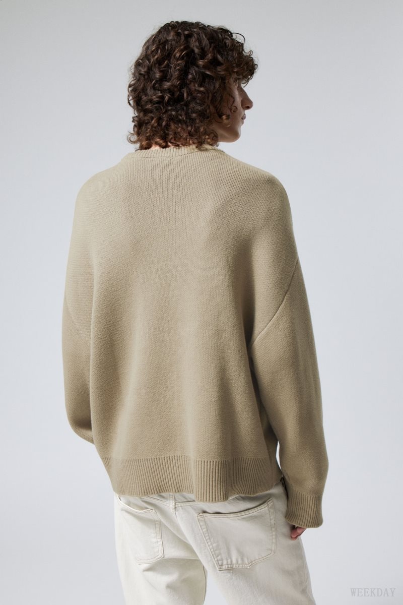 Weekday Cypher Oversized Sweater Mole | SVXZ3450