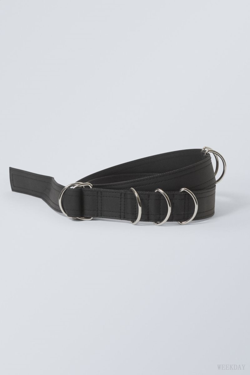 Weekday D-Ring Belt Black | FSKQ7706