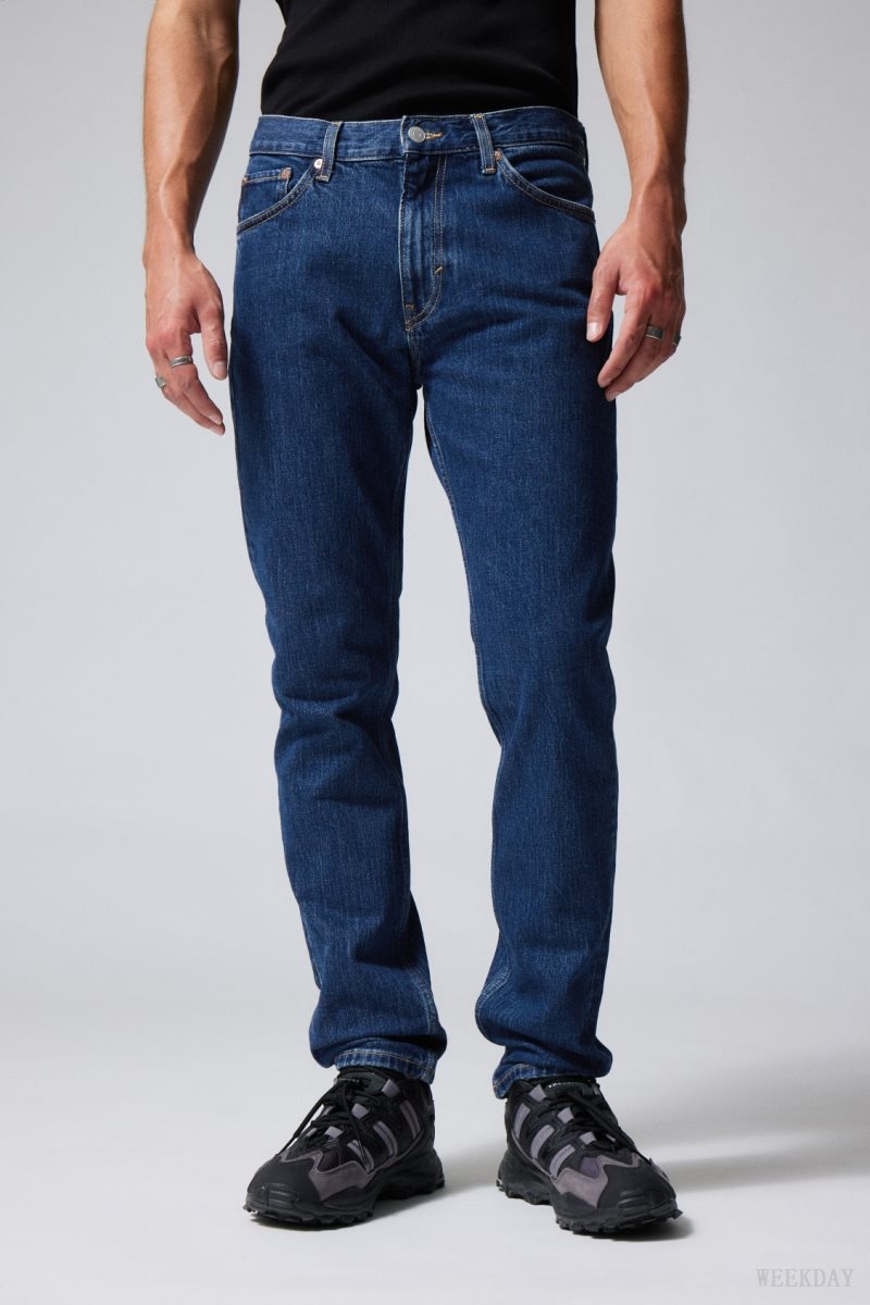 Weekday Easy Regular Straight Jeans Blue | EHPC9649